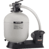 A Hayward W3S210T93S ProSeries 21 In., 1.5 HP Sand Filter System for Above-Ground Pools with a pump.